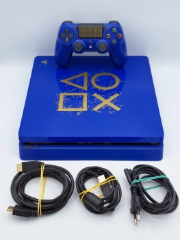 Playstation 4 Slim Days of Play Limited Edition + Zubehör